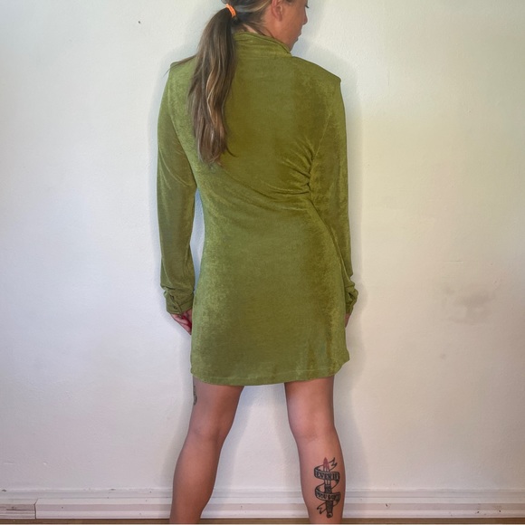 With Jean Green Ruched Dress - Picture 2 of 2